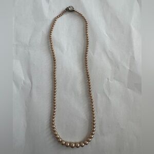 Vintage Faux Pearl Necklace